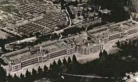 An aerial photograph of the Royal Victoria Hospital at Netley, Hampshire, in the first world war. Click here to see the full image. All photographs courtesy Marion Ivey